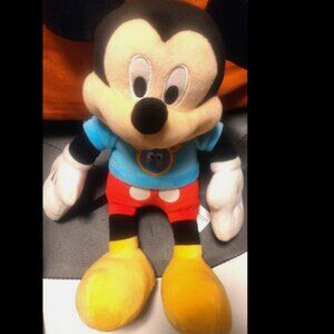 Just Play Disney Clubhouse Fun Mickey Mouse Talks Sings Plush Toy13" Works